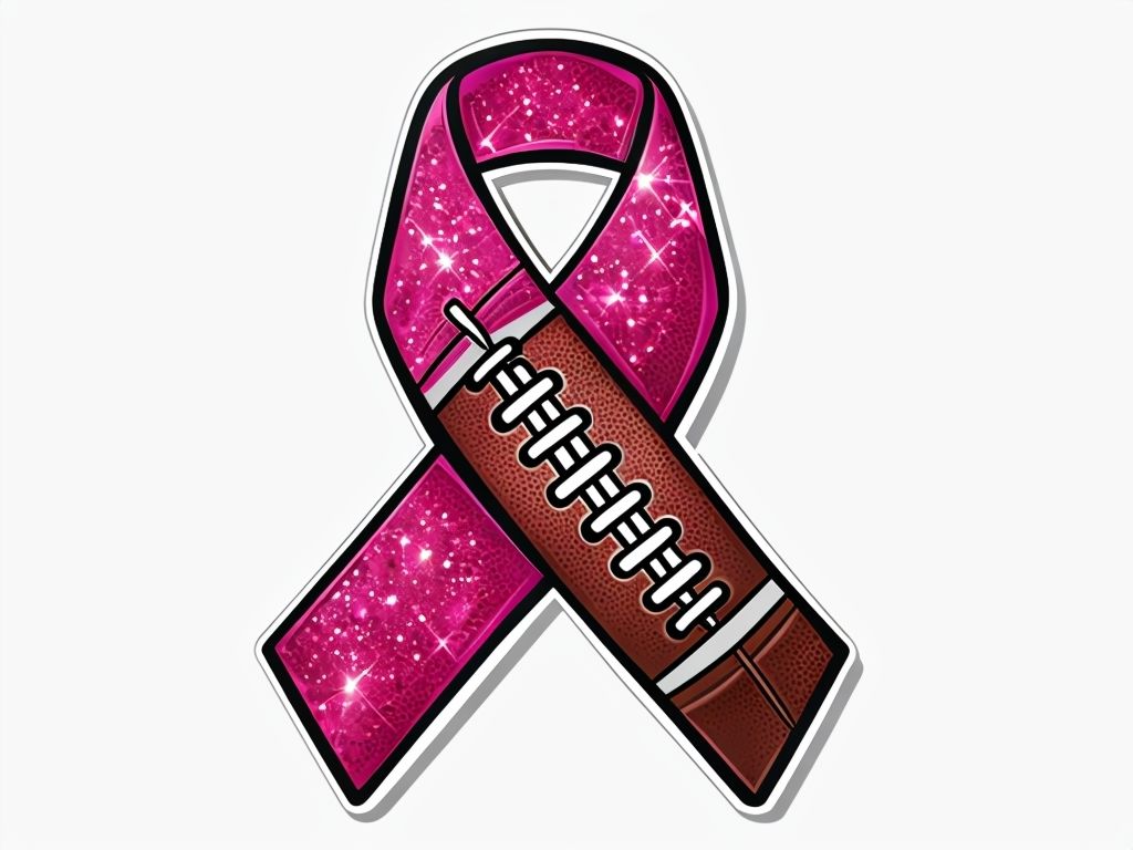 Breast Cancer Football T-Shirts